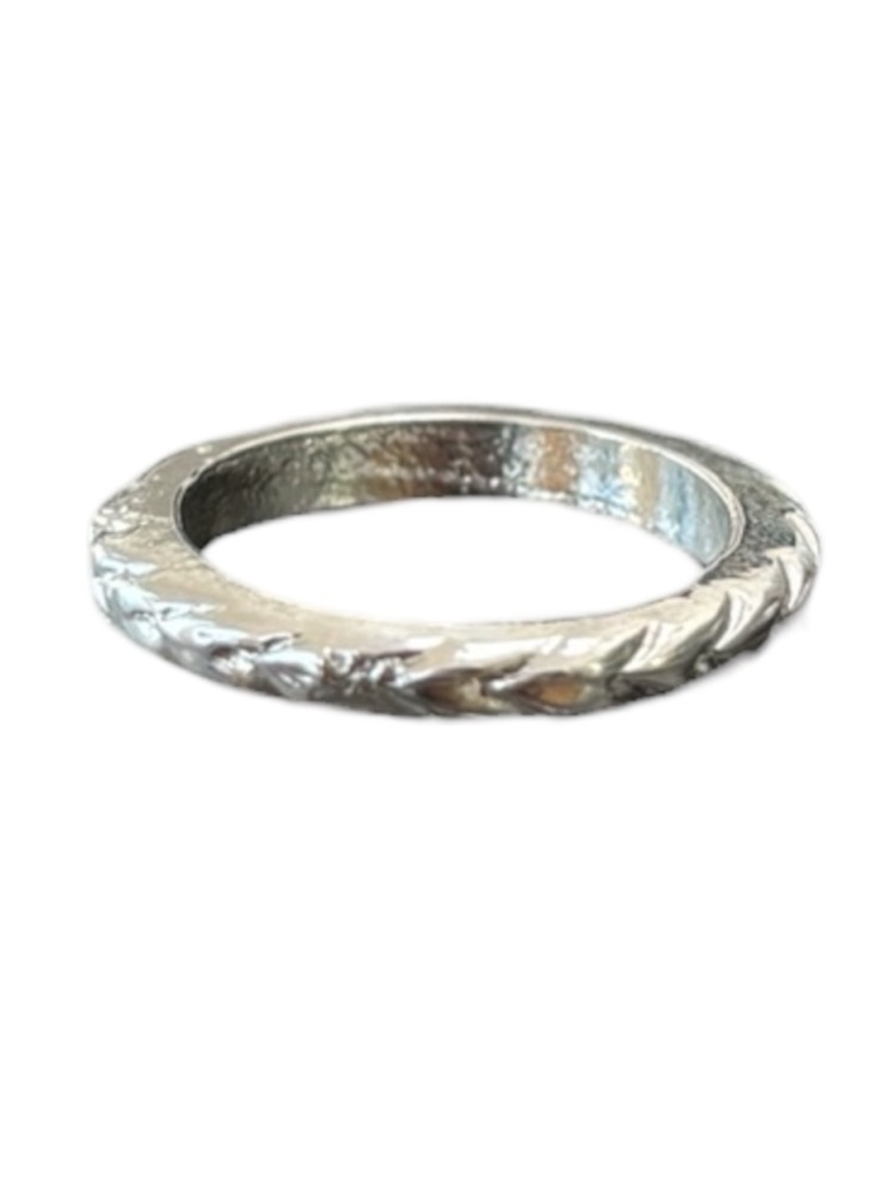 Vintage Antigen Silver Band Eternity Minimalist Infinity Luxe Neutral Coquette - Picture 3 of 8